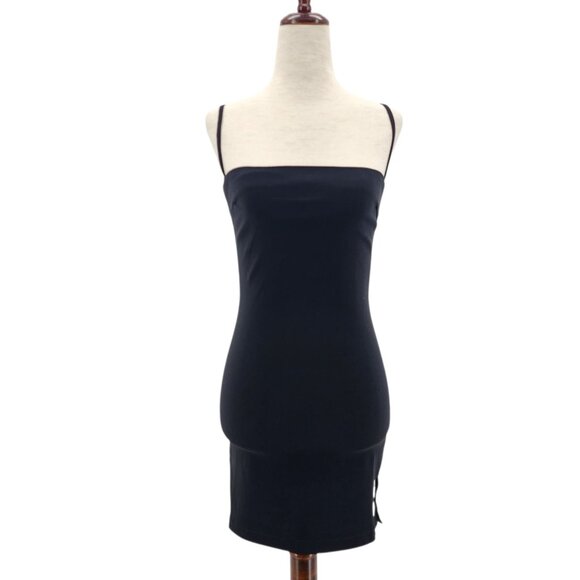 UNIF Womens XS Dress O-Ren Bodycon Embroidered Dragon Mini Black Fitted Party - Picture 13 of 13